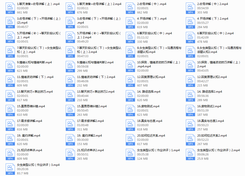 浪迹情感《升华聊天集训营》
