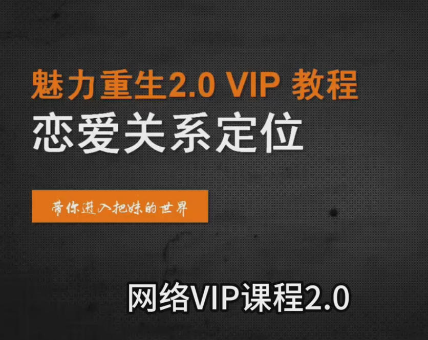 魅力重生计划2.0VIP教程